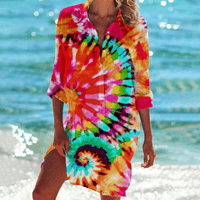 Orange tie dye