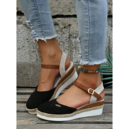 Wedge Espadrille Sandals | Ankle Strap Platform Shoes | Casual Summer Lift