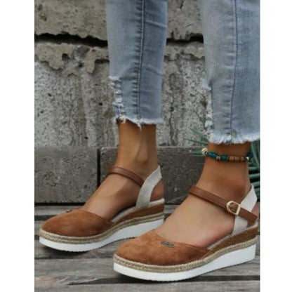 Wedge Espadrille Sandals | Ankle Strap Platform Shoes | Casual Summer Lift
