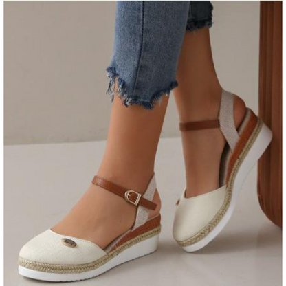 Wedge Espadrille Sandals | Ankle Strap Platform Shoes | Casual Summer Lift