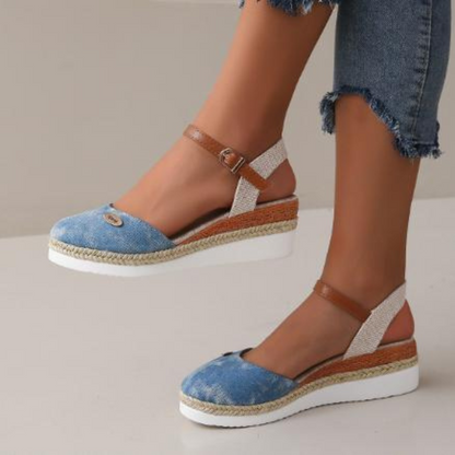Wedge Espadrille Sandals | Ankle Strap Platform Shoes | Casual Summer Lift