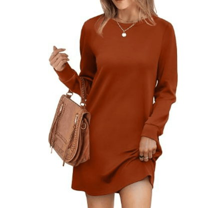 Long Sleeve T-Shirt Dress | Relaxed Fit | Everyday Casual Style