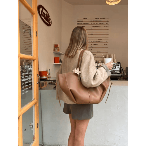 PU Leather Tote Bag | Dual Handles | Spacious Everyday Style