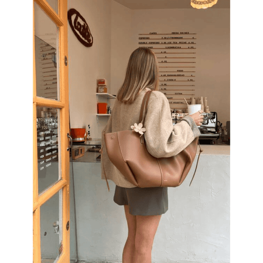 PU Leather Tote Bag | Dual Handles | Spacious Everyday Style