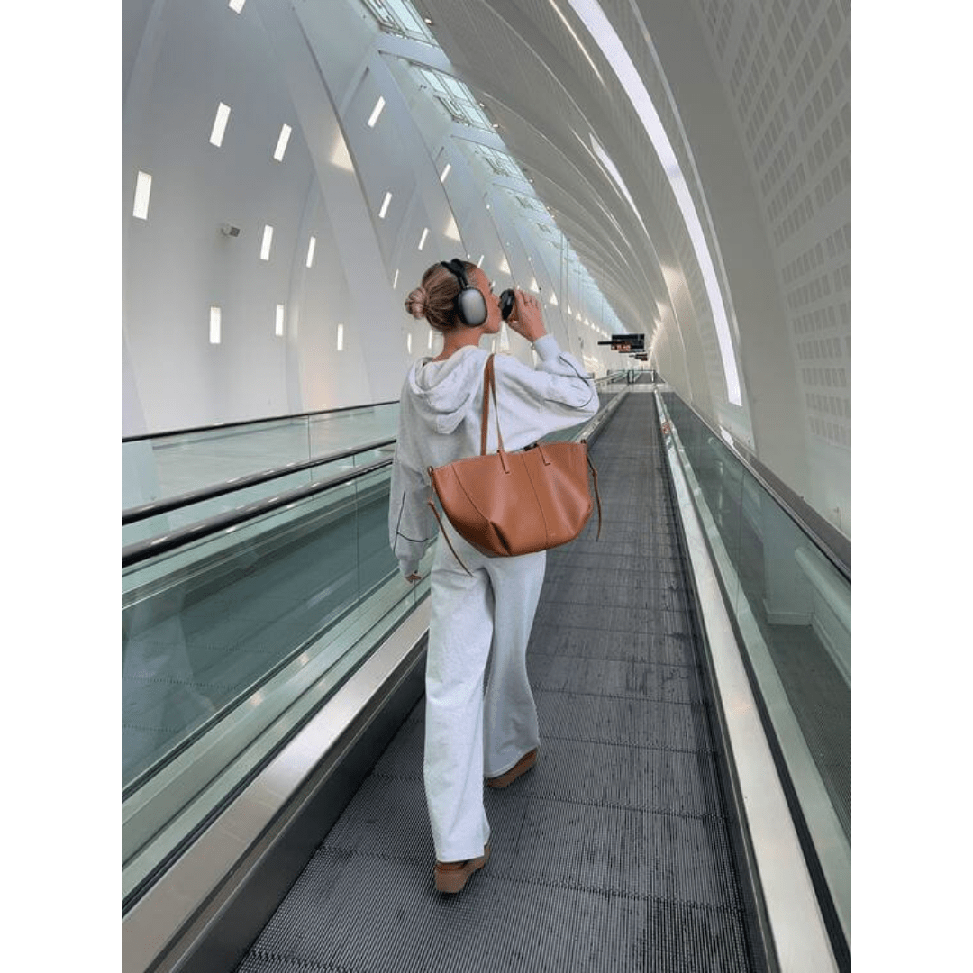 PU Leather Tote Bag | Dual Handles | Spacious Everyday Style