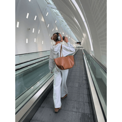 PU Leather Tote Bag | Dual Handles | Spacious Everyday Style
