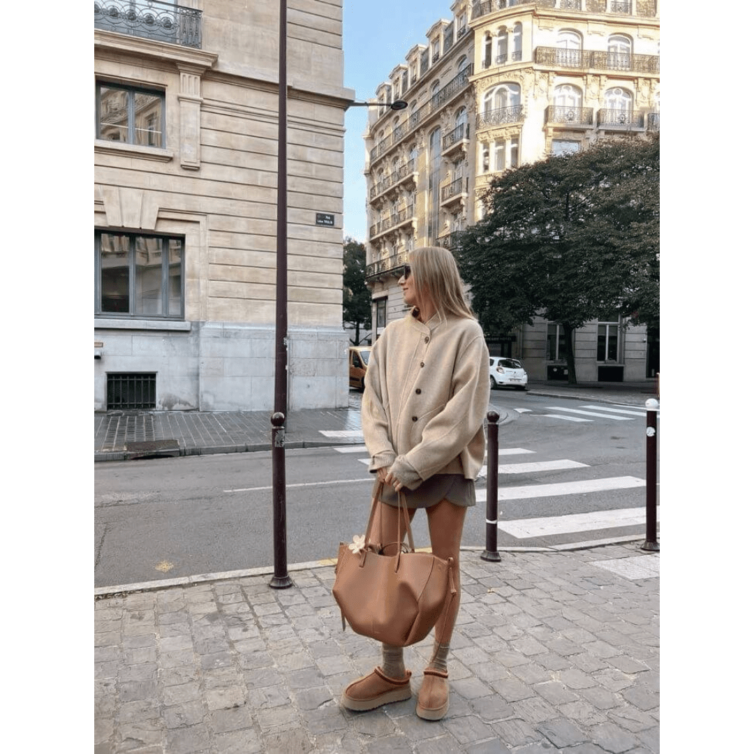 PU Leather Tote Bag | Dual Handles | Spacious Everyday Style