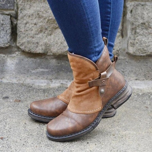 Insulated Side-Zip Ankle Boots | Cushioned Grip Sole | Cold-Weather Casual Footwear