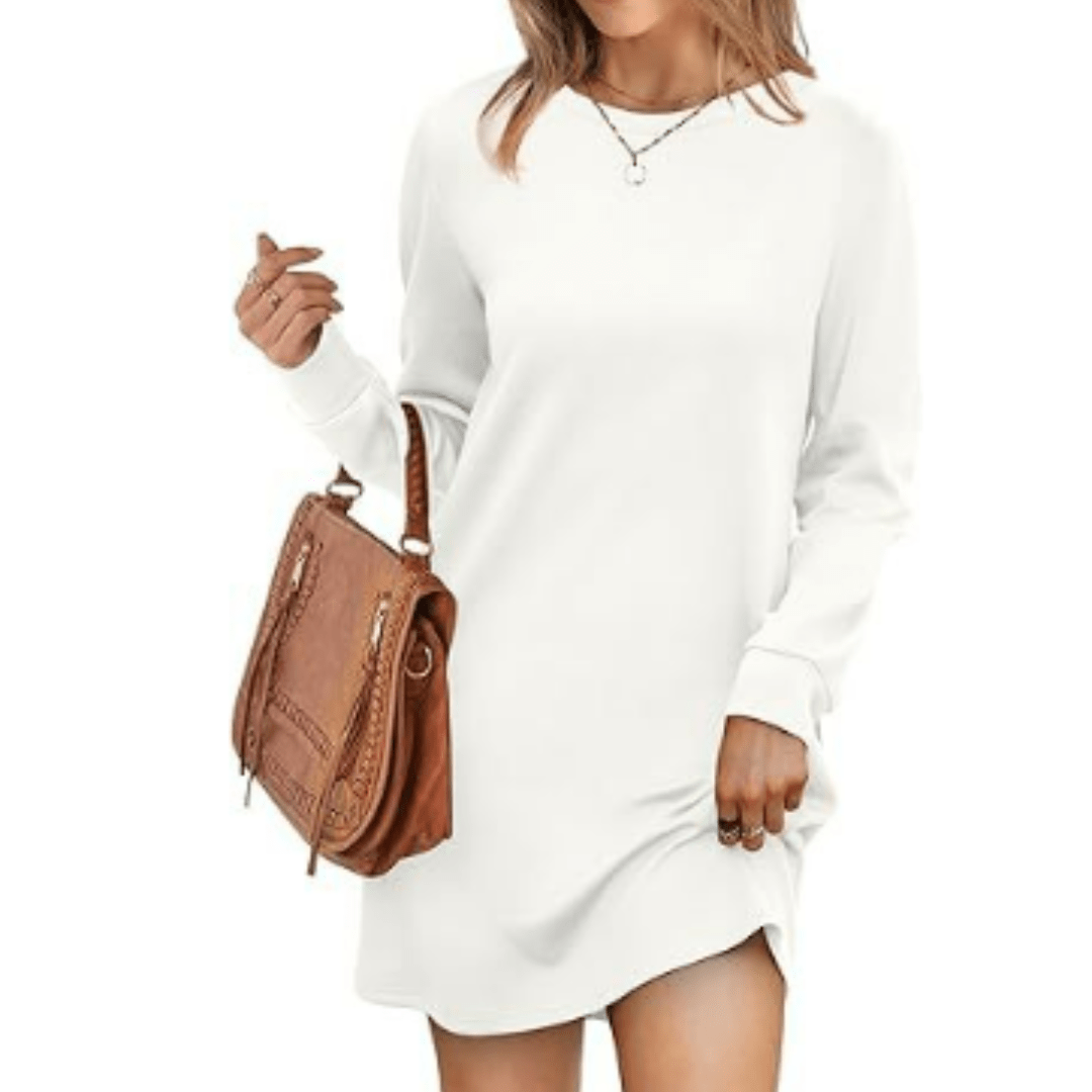 Long Sleeve T-Shirt Dress | Relaxed Fit | Everyday Casual Style