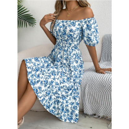Off-Shoulder Floral Midi Dress | Smocked Waist | Summer Casual Sundress
