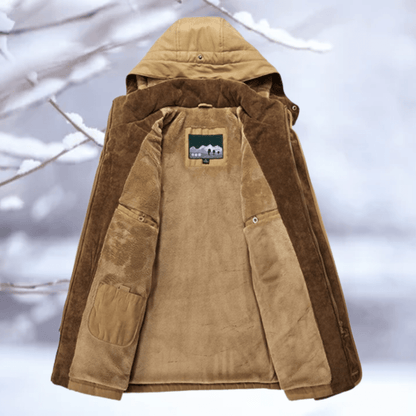 Men's Winter Parka Jacket | Faux Fur-Lined Hood | Insulated Warmth | Casual Outdoor