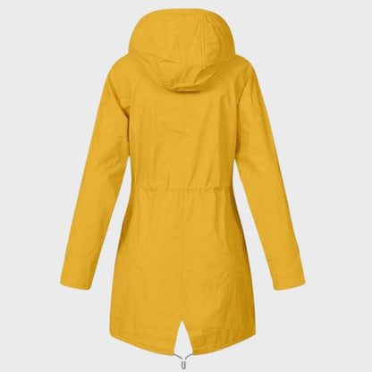 Striped Lined Rain Jacket | Water-Resistant & Lightweight | Hooded Design | Everyday Outerwear