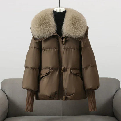 Luxe Puffer Jacket with Faux Fur Collar | Warm & Stylish | Winter Essential