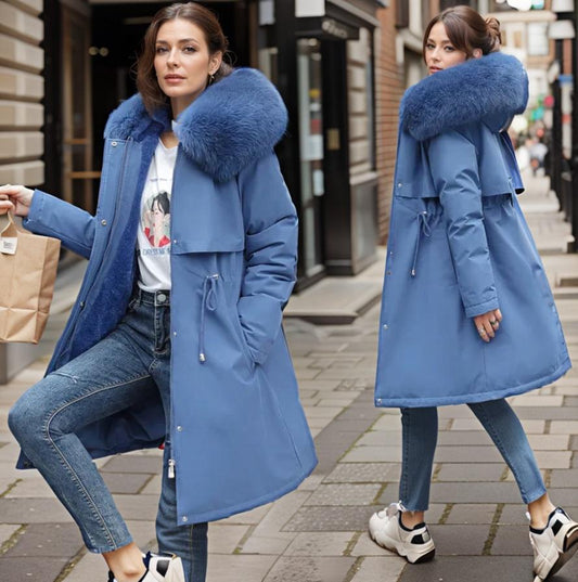 Luxury Faux Fur-Lined Parka | Oversized Hood | Ultra-Warm Winter Coat