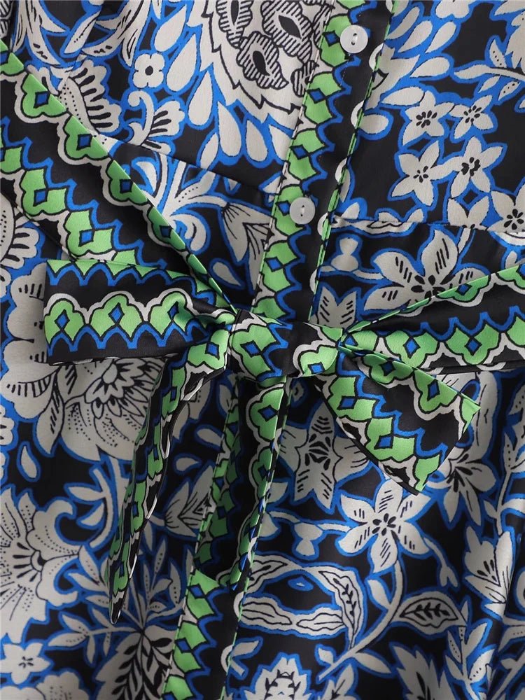 Bohemian Maxi Dress | Floral Print | Lightweight Cotton Blend | Spring to Summer Style