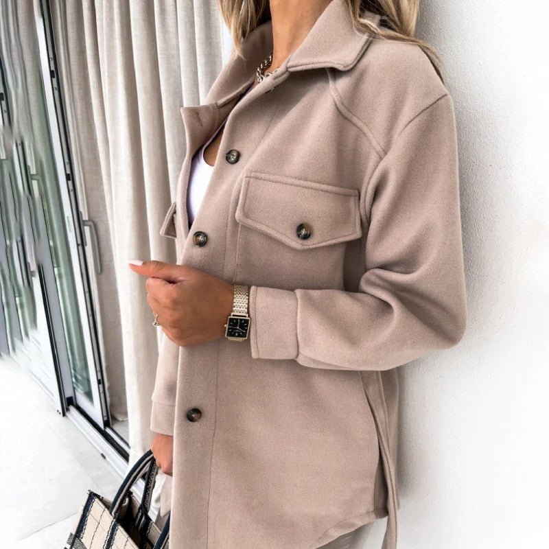 Oversized Button-Up Shacket | Soft Wool-Blend Feel | Casual Chic Layer | Fall & Spring Essential