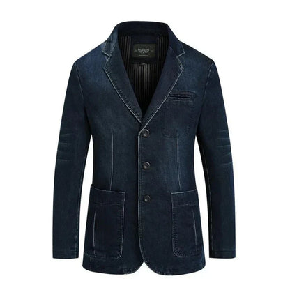 Men’s Denim Blazer Jacket | Casual Tailored Look | Smart-Casual Outfit Canada