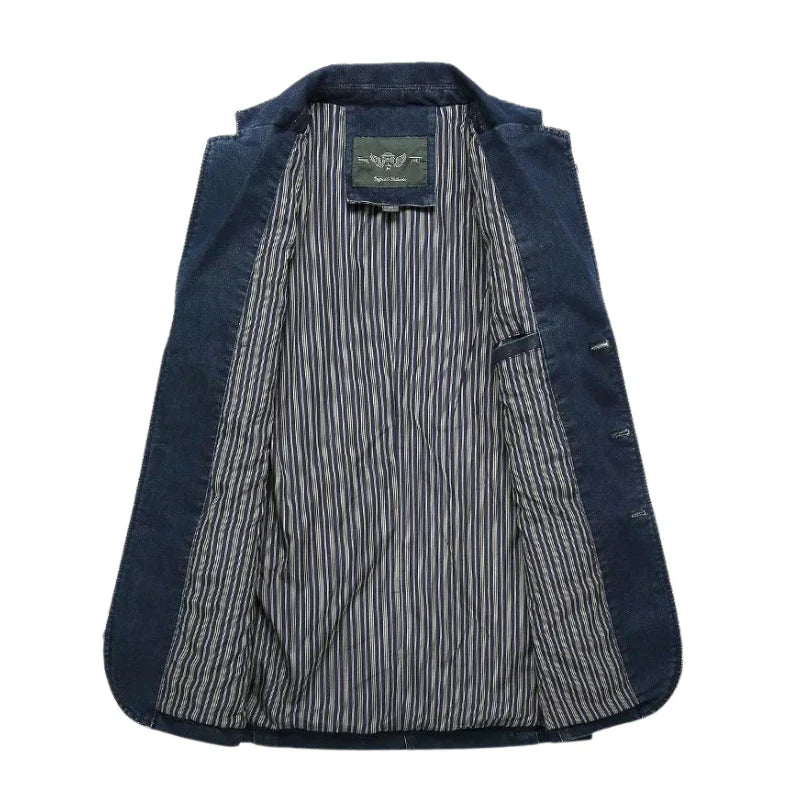 Men’s Denim Blazer Jacket | Casual Tailored Look | Smart-Casual Outfit Canada