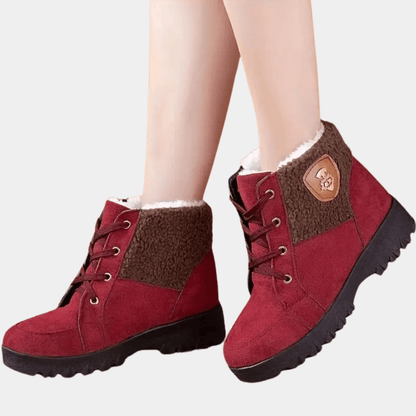 Women’s Winter Ankle Boots | Warm Fur Lining & Anti-Slip Sole | Casual Comfort