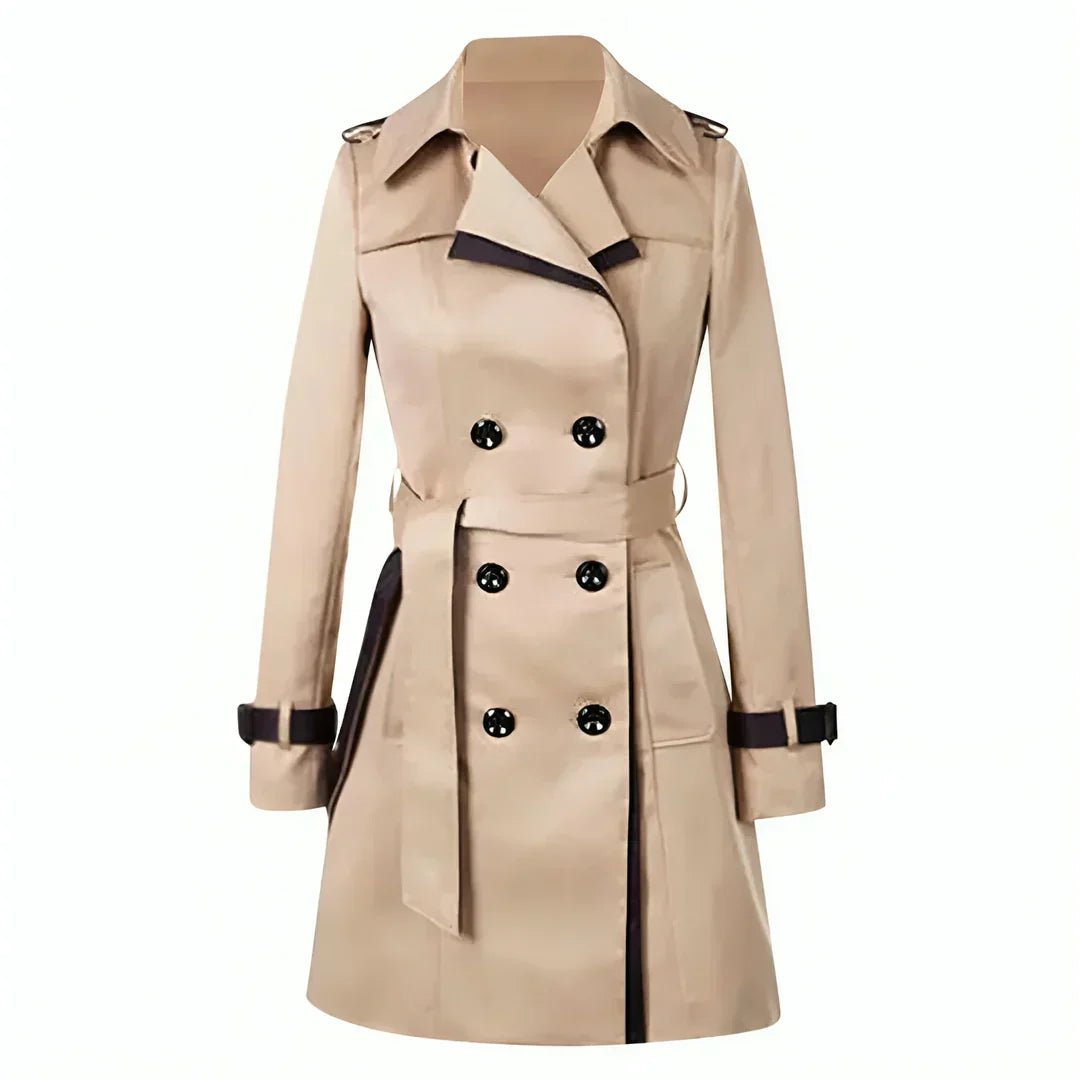 Double-Breasted Trench Coat | Tailored Fit | Classic Design | Water-Resistant Outerwear