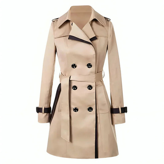 Double-Breasted Trench Coat | Tailored Fit | Classic Design | Water-Resistant Outerwear