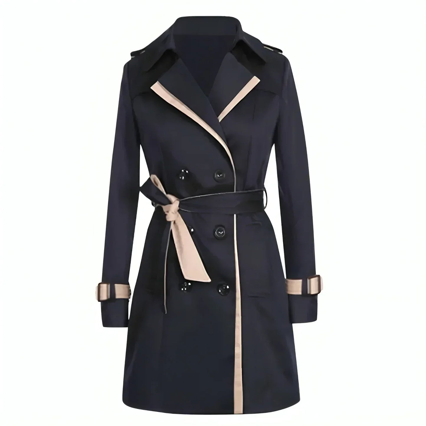 Double-Breasted Trench Coat | Tailored Fit | Classic Design | Water-Resistant Outerwear