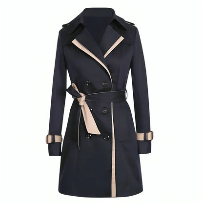 Double-Breasted Trench Coat | Tailored Fit | Classic Design | Water-Resistant Outerwear