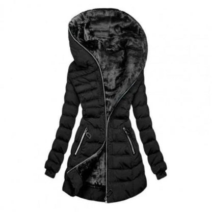 Asymmetrical Puffer Jacket | Plush Lining | Windproof Winter Coat