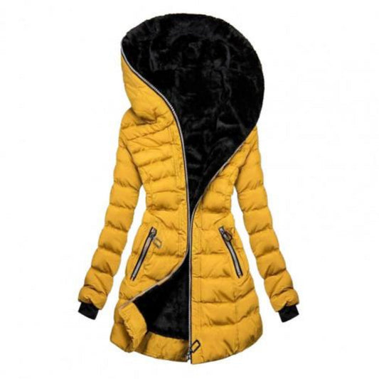 Asymmetrical Puffer Jacket | Plush Lining | Windproof Winter Coat