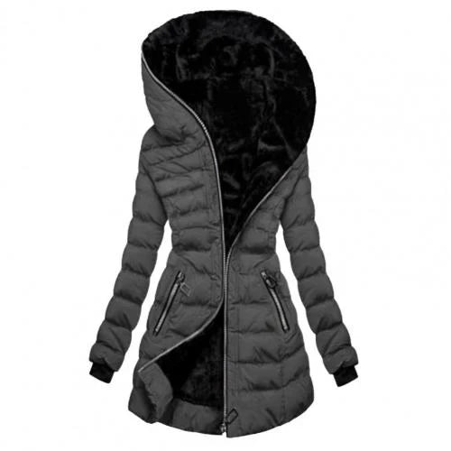 Asymmetrical Puffer Jacket | Plush Lining | Windproof Winter Coat