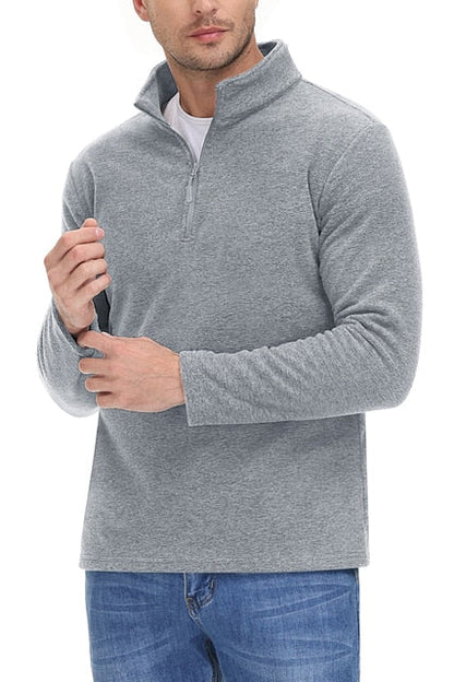 Men’s Fleece Half-Zip Pullover | Soft Brushed Knit | Everyday Layer