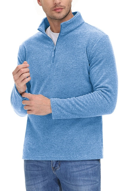 Men’s Fleece Half-Zip Pullover | Soft Brushed Knit | Everyday Layer