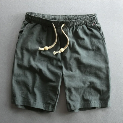Men’s Linen-Blend Drawstring Shorts | Relaxed Fit | Summer Casual Essentials Canada
