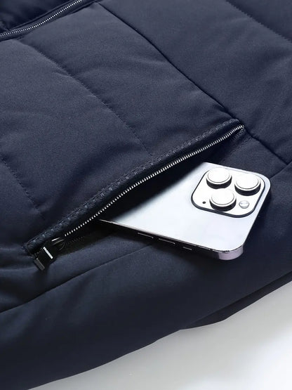 Men's Lightweight Puffer Jacket | Stand Collar | Insulated Design | Casual Winter Wear