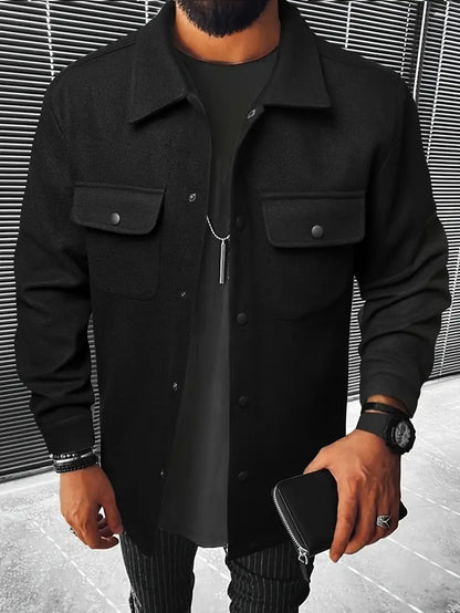 Men’s Overshirt Jacket | Wool-Blend Shacket | Smart Casual Layer