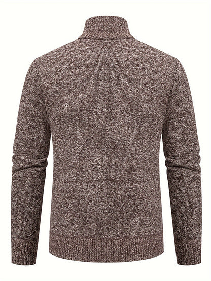 Men’s Knit Zip Jacket | Full-Zip Cardigan Style | Smart Casual Layer