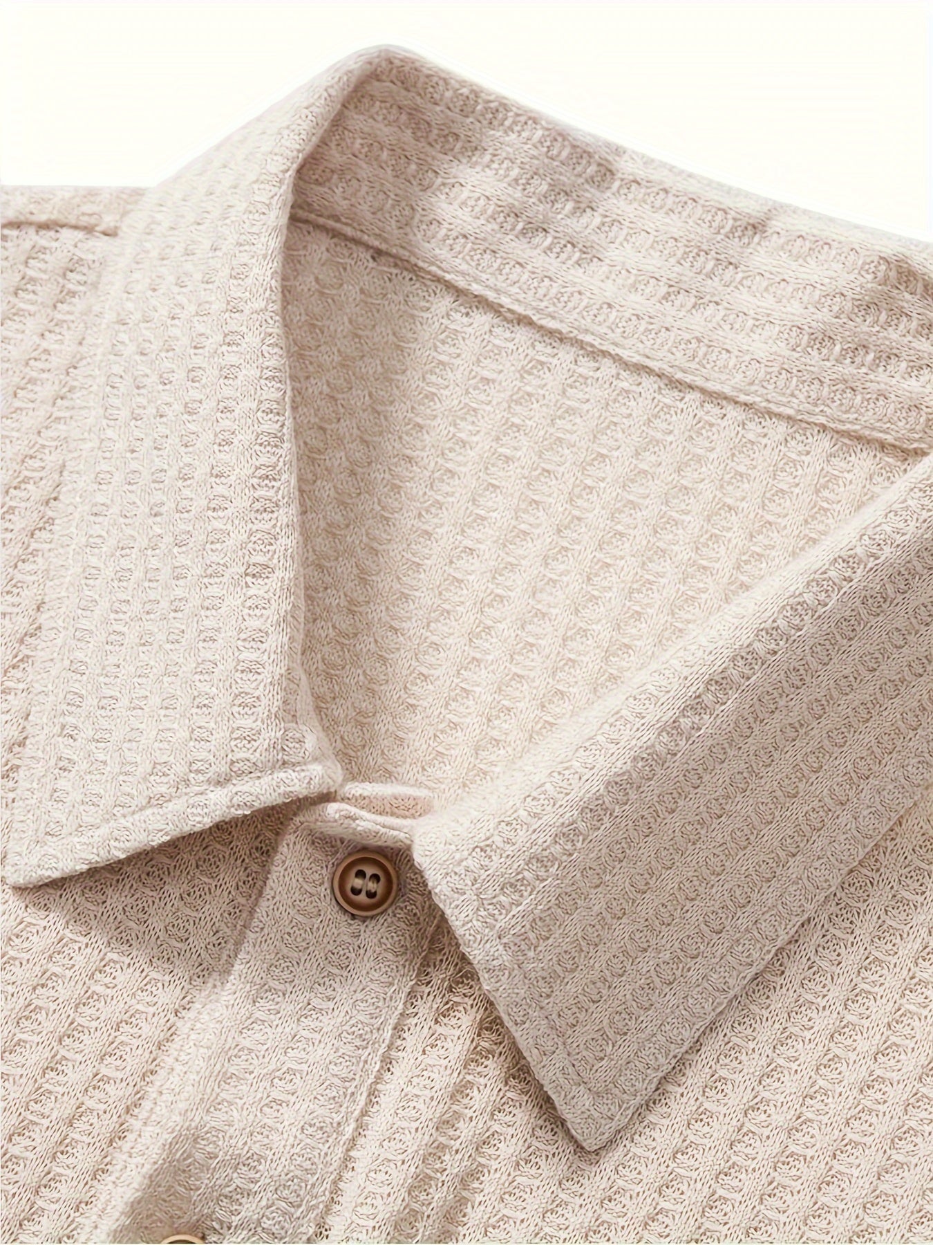 Men's Knit Polo Shirt | Textured Short Sleeve Top | Lightweight Summer Casualwear