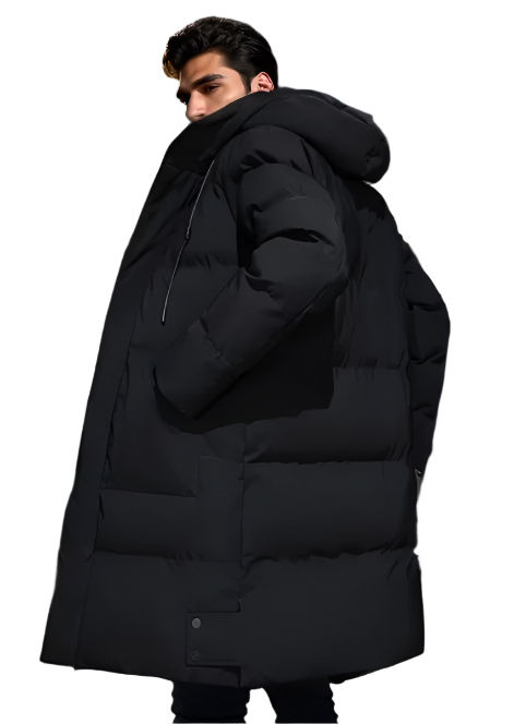 Men’s Heavyweight Puffer Parka | Long Hooded Winter Coat | Extreme Cold Outerwear Canada