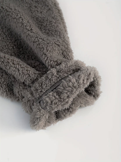 Men's Fleece Loungewear Set | Plush Hoodie & Joggers | Winter Indoor Comfortwear