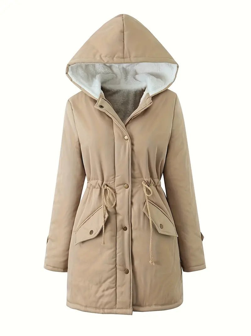 Hooded Fleece-Lined Parka | Warm & Lightweight | Adjustable Waist | Casual Winter Wear
