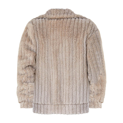 Plush Ribbed Fleece Jacket | Zip-Up Style | Ultra-Soft & Warm | Casual Winter Layer