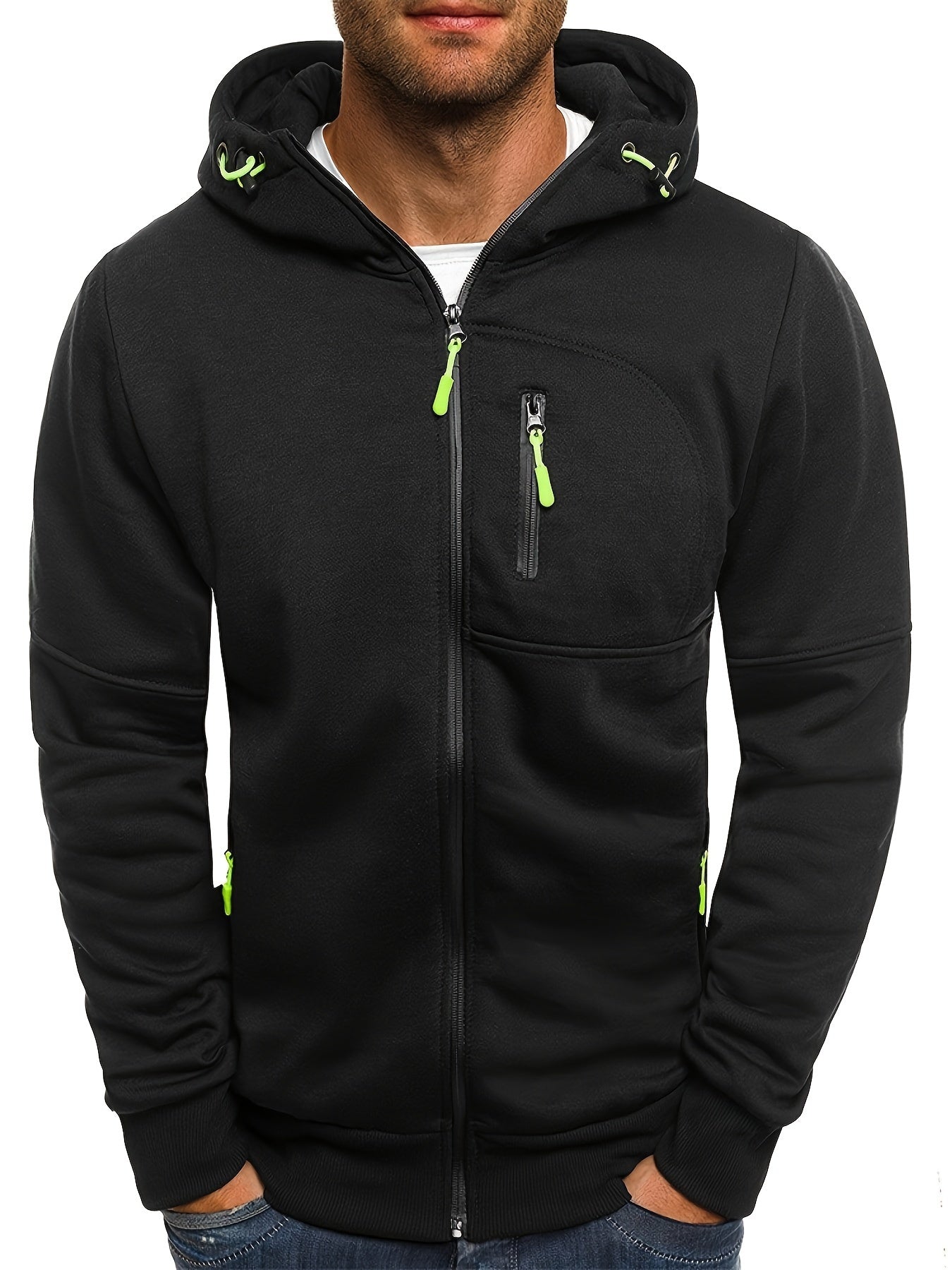 Men’s Full-Zip Hoodie | Tech Fleece Sweatshirt | Casual Activewear Layer