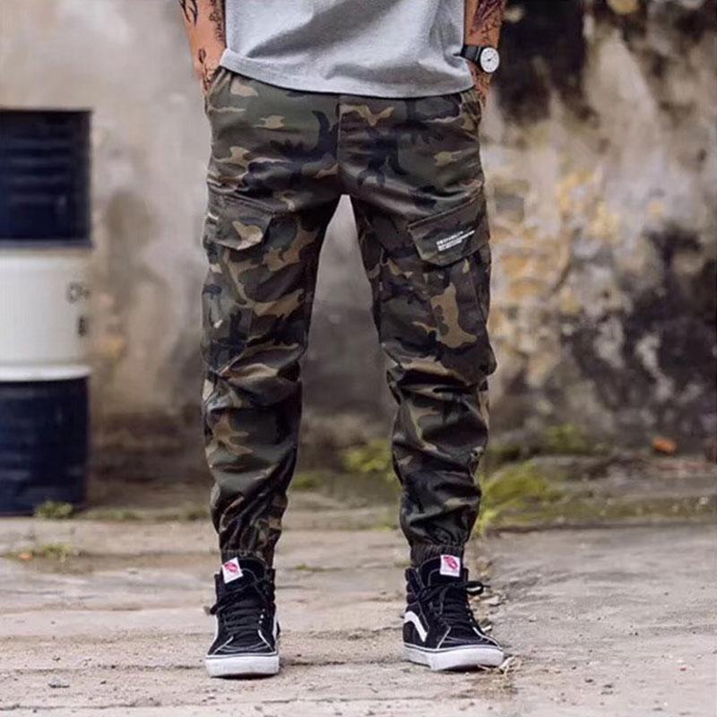 Men's Camo Jogger Pants | Drawstring Waist | Utility Pocket Design