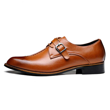 Men’s Double Monk Strap Dress Shoes | Polished Leather | Formal Slip-On Loafers