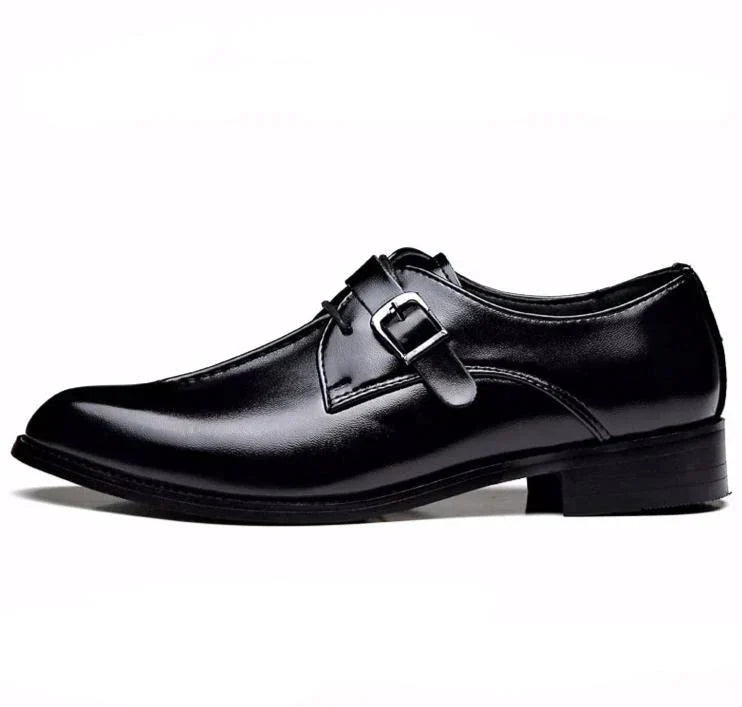 Men’s Double Monk Strap Dress Shoes | Polished Leather | Formal Slip-On Loafers