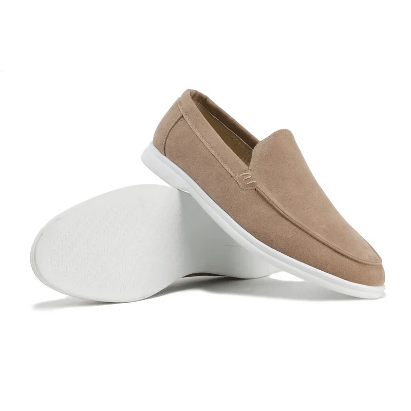 Men’s Suede Slip-On Loafers | Lightweight Sole | Casual Smart Summer Footwear