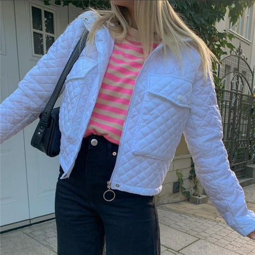 Cropped Quilted Jacket | Lightweight Insulation | Trendy Layering Piece | Casual Wear
