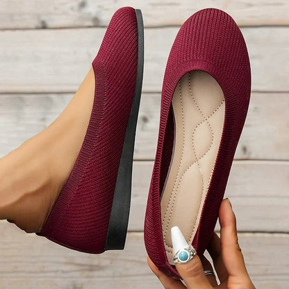 Knit Ballet Flats | Cushioned Insole | Lightweight Everyday Comfort