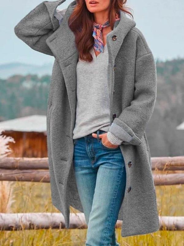 Long Button-Up Teddy Coat | Soft Fleece | Warm & Stylish | Casual Outerwear
