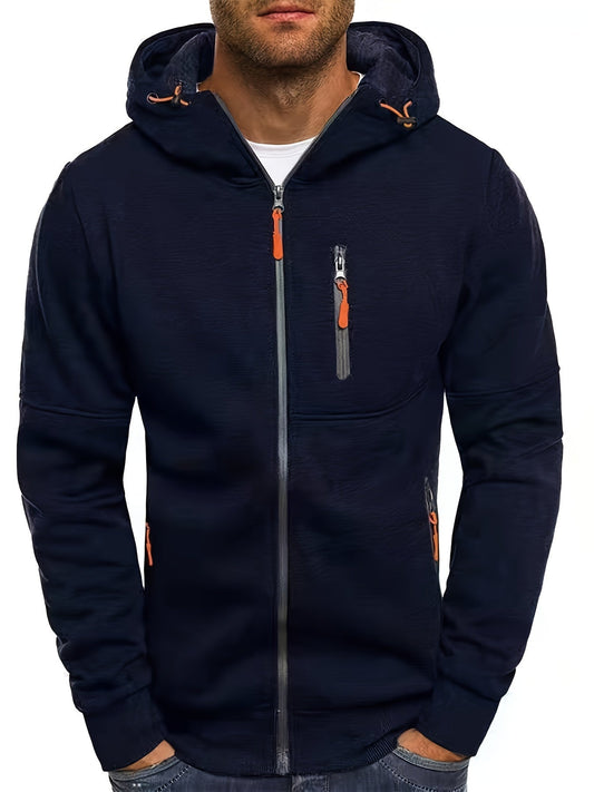 Men’s Full-Zip Hoodie | Tech Fleece Sweatshirt | Casual Activewear Layer